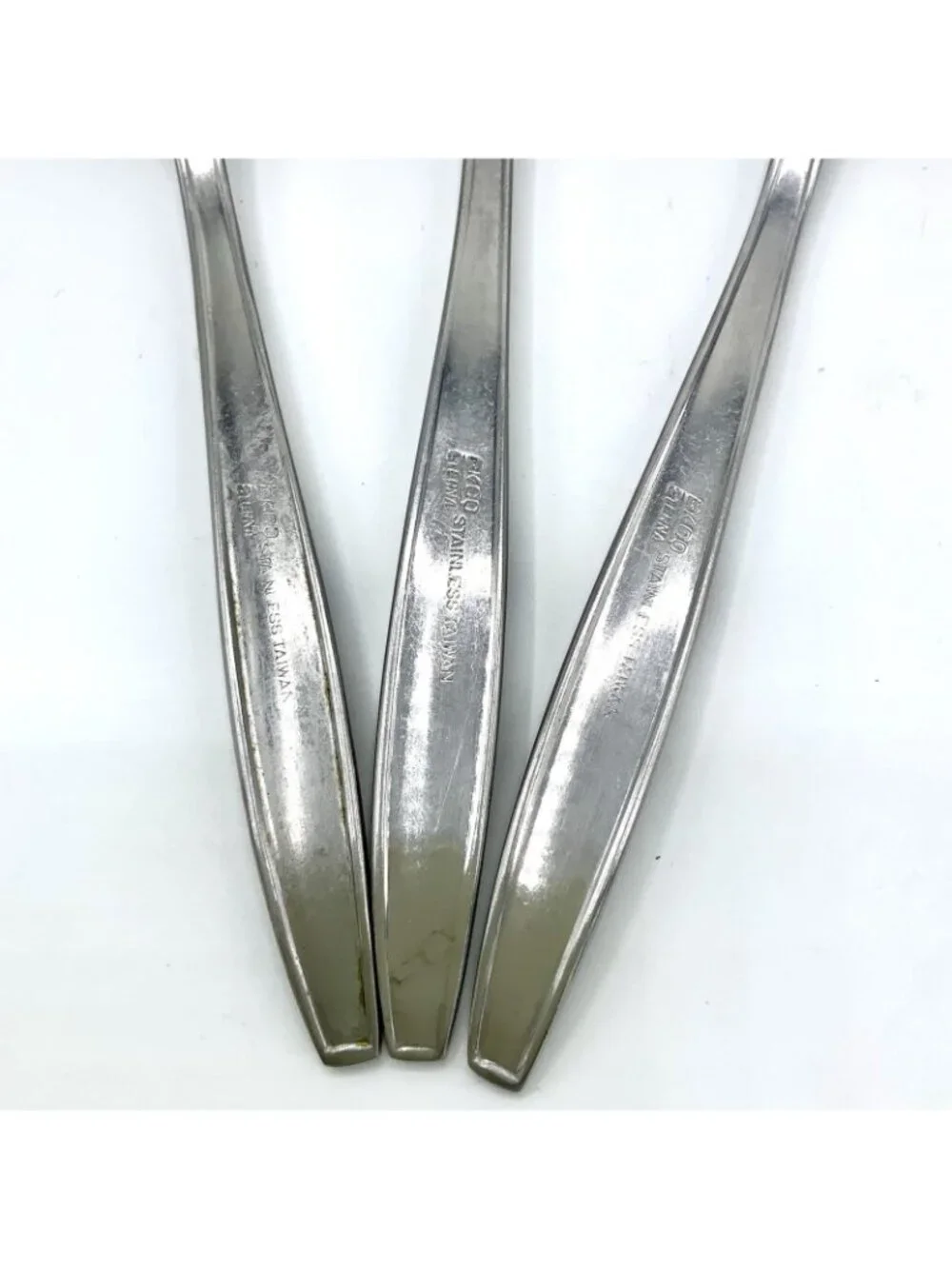 Vtg EKCO Eterna Rose Cotillion Stainless Flatware Lot of 11 Dinner Forks Spoon